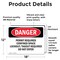 Signmission 12 in H x 18 in W, Vinyl Decal, Rectangle, Permit Required Confined Space Lockout Tagout OS-2PACK-DS-D-1218-L-2156 - alternate 4
